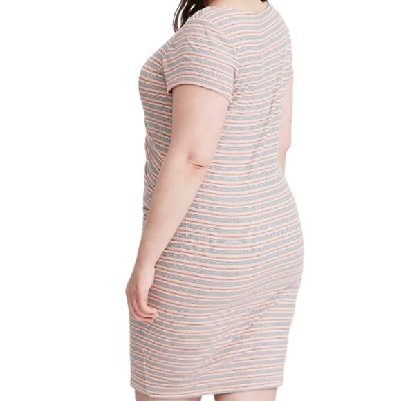 TORRID Multi Striped Ribbed Bodycon Dress 2X - Picture 7 of 9